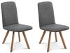 Möbel-Eins GLORIA 2er SET Polsterstühle, Gestell Massivholz grau mit Drehfunktion Stoff Bild 1