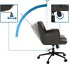 hjh LIVING Homeoffice Stuhl gepolstert SOLAO Life Schreibtischstuhl Drehstuhl höhenverstellbar, Stoffbezug Dunkelgrau Bild 4