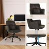 hjh LIVING Homeoffice Stuhl gepolstert SOLAO Life Schreibtischstuhl Drehstuhl höhenverstellbar, Stoffbezug Dunkelgrau Bild 5