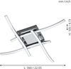 Eglo 96327 LED Deckenleuchte VALMORA Alu chrom 4X5W L:56cm B:56cm H:10,5cm 3000K schwenkbar Bild 5