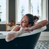 Relaxdays Badregal mit 3 Wäschekörben beige Bild 5
