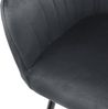ML-DESIGN Stuhl Esszimmerstuhl mit Rücken- und Armlehnen Samt/Kunstleder Bezug (6 St), Ergonomische Stuhl Grau Küchenstuhl Wohzimmerstuhl Polsterstuhl Bild 5