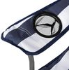 AKTIVE 62637 - Klappbarer Campingstuhl | Campingstühle klappbar aus Stahl, atmungsAKTIVE Rückenlehne | Maße 45 x 47 x 82 cm | Max. Gewicht 110 kg | Campingstühle Bild 3