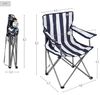 AKTIVE 62637 - Klappbarer Campingstuhl | Campingstühle klappbar aus Stahl, atmungsAKTIVE Rückenlehne | Maße 45 x 47 x 82 cm | Max. Gewicht 110 kg | Campingstühle Bild 2