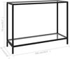 vidaXL Konsolentisch Transparent 100 x 35 x 75 cm Hartglas [322835] Bild 2