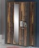 7-tlg. Jugendzimmer-Set Clif in Dunkelgrau Old- Wood Vintage 140x200 Bild 2
