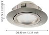 Eglo 95858 Hochvolt LED Einbauleuchte PINEDA Ø 8,4cm dimmbar in chrom 3000K schwenkbar Bild 5