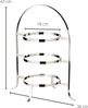 EDZARD Etagere Sina, Stahl, Tellerhalter, 3 Etagen,schwerversilbert, H 42 cm Bild 3
