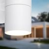 BRILONER - Wandleuchte Aussen IP54 Spritzwasser- Staubschutz, GU10 Fassung, max. 7W, Aussenlampe, Wandlampe, Strahler, Außenbeleuchtung, Außenleuchte, 16 x 7,5 x 11 cm, Weiß Bild 5