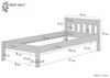 Einzelbett Buchebett geölt Massivholz Jugendbett Futonbett 90x200 V-60. 83-09 Bild 3