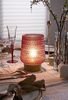 Pauleen LED Tischleuchte Rose Glamour mobile Rosa Glas/Holz, Leuchtmittel wechselbar, Warmweiß, E27, Timer Batterie Bild 2