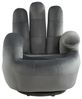Vente-unique - Fingersessel drehbar - Samt - Anthrazit - CATCHY Bild 4