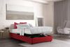Talamo Italia - Chiara Doppelbett, Bettkasten mit Stoffbezug, 100 % Made in Italy, Öffnung vorne, inklusive Matratze 120x190 cm, Rot Bild 4