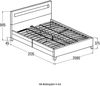 HOME DELUXE LED Bett mit Schubladen NUBE - 200 x 200 cm ohne Matratze Schwarz Bild 3
