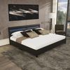 HOME DELUXE LED Bett mit Schubladen NUBE - 200 x 200 cm ohne Matratze Schwarz Bild 2