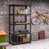 Yaheetech Lagerregal Stehende Regaleinheiten Kellerregal Standregal mit 5 Höhenverstellbaren Böden für Keller Lager Garage, 90×45×180cm, 1325 kg Last Bild 2