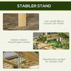 Outsunny Hollywoodschaukel Schaukebank, Wetterbeständige, 2-Sitzer, mit Pergola, Schaukel, 1 tlg, Gartenschaukel, für Garten, Balkon, Naturholz Bild 5