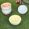 MamboCat Dessertschale Pastello 6er Set Snack- & Dip-Schälchen 12,2cm 250ml bunte Farben, Steingut Bild 3