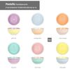 MamboCat Dessertschale Pastello 6er Set Snack- & Dip-Schälchen 12,2cm 250ml bunte Farben, Steingut Bild 4