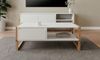Finori Denver 55 Couchtisch, weiß / Dekor Artisan Oak | Maße: B x H x T ca. 100 x 40 x 55 cm Bild 2