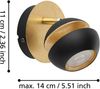 Eglo 95482 Spot Nocito Stahl schwarz, gold GU10-LED 1X3W Ø11cm Bild 4