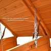 Mülltonnenbox braun Anbaubox Mülltonnenverkleidung Mülltonne 240L Mülltonnenhaus Gartenbox Gerätebox Gerätehaus Holz Anbau Gerätehaus Bild 5