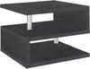 Dmora - Couchtisch Gianni, Wohnzimmer-Couchtisch, niedriges Aufbewahrungselement, Couchtisch, 55 x 55 x 41 cm, Schiefer Bild 3