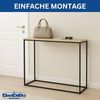 DanDiBo Konsolentisch Schmal Metall Modern 100x80x30 cm Sideboard Beistelltisch 96636 Ablagetisch Flurtisch Sofatisch Bild 5