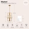 Maytoni Pendelleuchte Marmo gold 3-flammig Bild 2