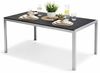 Alu Nonwood Gartentisch Esstisch Outdoortisch Silber/Schwarz 150x90cm Bild 2