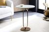 riess-ambiente Beistelltisch ELEGANCE 60cm weiß / gold (Einzelartikel, 1-St), Wohnzimmer · Marmor · Metall · rund · handmade · Modern Design Bild 2