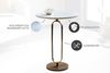 riess-ambiente Beistelltisch ELEGANCE 60cm weiß / gold (Einzelartikel, 1-St), Wohnzimmer · Marmor · Metall · rund · handmade · Modern Design Bild 5