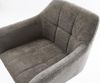 Barstuhl Yulo-Flex Bouclé Soft Schlamm Drehfuß höhenverstellbar Metall Schwarz Bild 5