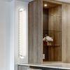 LED Wandleuchte, Glas satiniert, Chrom, L 47 cm Bild 2