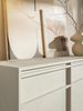 Selsey 'Evo' Sideboard 3-türig mit 3 Schubladen, beige mit Metallgestell, ca. 89 x 154 x 39 cm Bild 5