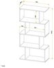 Standregal 140 x 70 x 30 cm Eiche braun – Aktenregal Raumteiler Bücherregal RICOO WM074-EG Bild 2