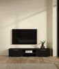 Dmora - Fernsehschrank Fantine, Ständer für Wohnzimmerfernseher, Niedriges Wohnzimmer-Sideboard, TV-Ständerbasis, 173x40 h33 cm, Schwarz Bild 4