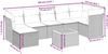 vidaXL 9-tlg. Garten-Sofagarnitur mit Kissen Schwarz Poly Rattan 3264758 Bild 3