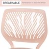 FurnitureR Kinder Schreibtischstuhl, höhenverstellbarer Drehstuhl mit kleinem Loch Rückenlehne Design, geeignet für Kinderzimmer oder Arbeitszimmer, Molandi Pink Bild 4