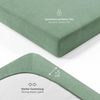 Blumtal® Frottee Spannbettlaken - Kuschelig weiches Bettlaken 200x200 cm, Oeko-Tex 100 Zertifiziert, bis 22cm Matratzenhöhe, Summer Green - grün Bild 3