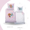 MTOnlinehandel Kinderbettwäsche Paw Patrol Biber/ Flanell in 135x200 + 80x80 cm, 100% Baumwolle, 2 teilig, Skye & Everest, kuschelig und weich, rosa, Mädchen Bild 3