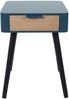 Home Deco Factory CMP Paris Nachttisch, 48 x 40 x 35 cm, zweifarbig, Blau, Kiefer, Mehrfarbig Bild 4