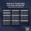 Bettwaesche-mit-Stil Mako-Satin Spannbettlaken dunkelblau 160x200cm Bild 5
