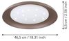 Eglo 99704 Deckenleuchte PENJAMO Mokkafarben weiss 3x7,3W H:6,5cm Ø:46,5cm 3000K Bild 5