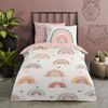Good Morning Kinder Bettwäsche 135x200 Louie Indie Herzen Regenbogen 33032 Bild 2