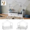 Hausbett Franka Weiß 80x160 cm mit 2 Schubladen Vitalispa Bild 4