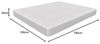 Memory Schaum Matratze Abnehmbar - 160x190 cm 20 cm Hoch | One Bild 2