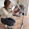 BÉABA, BabyWippe Up & Down I, Durch einfachen Druck verstellbar , 4 Höhenstufen, 3 Neigepositionen, Für Babys und Kleinkinder, Sitzverkleinerer für Neugeborene, Ultra komfortabel, Schwarz Bild 5