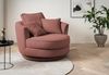 Sessel drehbar Comfy terracotta Webvelours 120 cm Bild 2