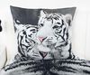Bettwäsche Set weißer Tiger 135 x 200 cm 80 x 80 cm 100% Baumwolle Bild 4
